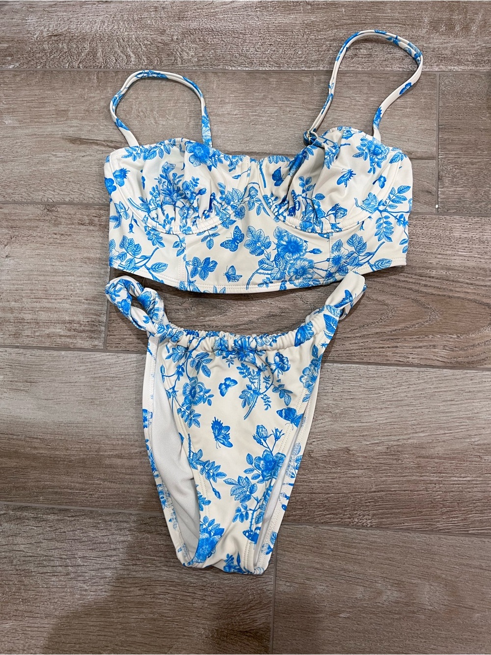 Blue Floral Two-Piece